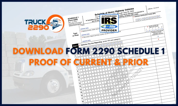 Download Form 2290 Schedule 1 Proof