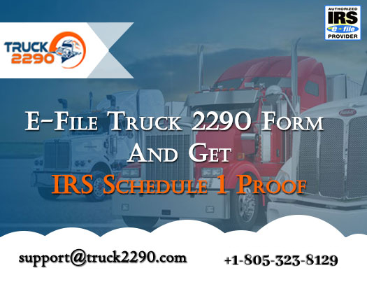 E-file truck 290 form and get schedule 1 proof in minutes.